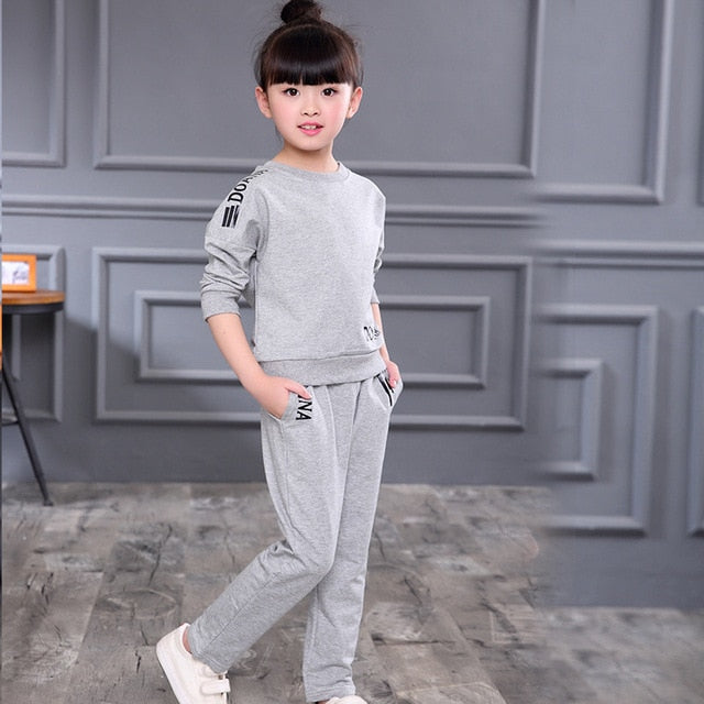 Girls Clothes 2020 Autumn Spring Long Sleeve Shirts + Pants Suits Kids