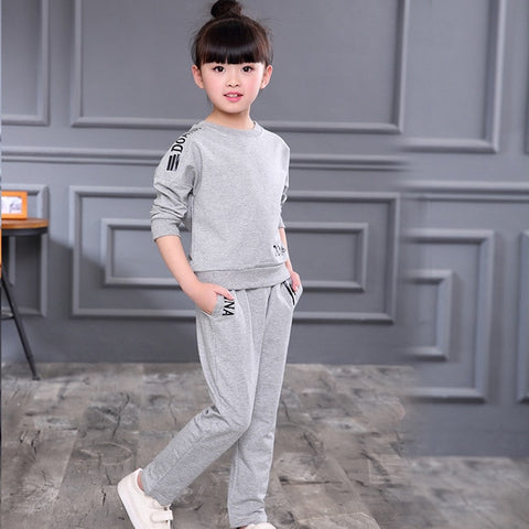 Girls Clothes 2020 Autumn Spring Long Sleeve Shirts + Pants Suits